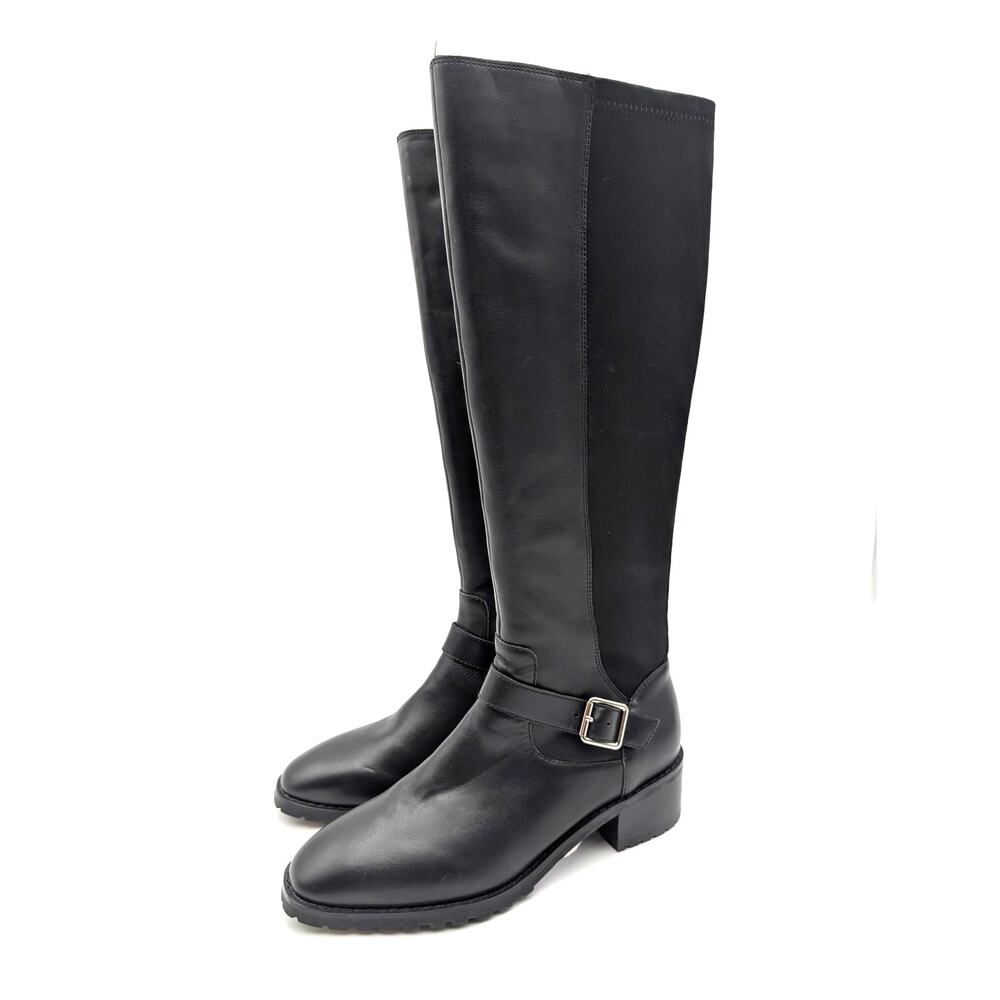Blondo Sylvia Waterproof Knee High Boots Women's Side Zip Black Size US7 EU37.5